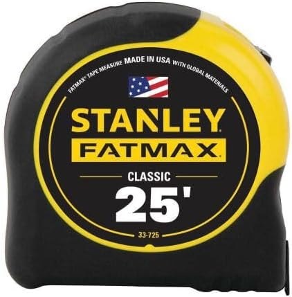 STANLEY FATMAX Tape Measure, 25-Foot (33-725) — tape for best home tool kit best rated