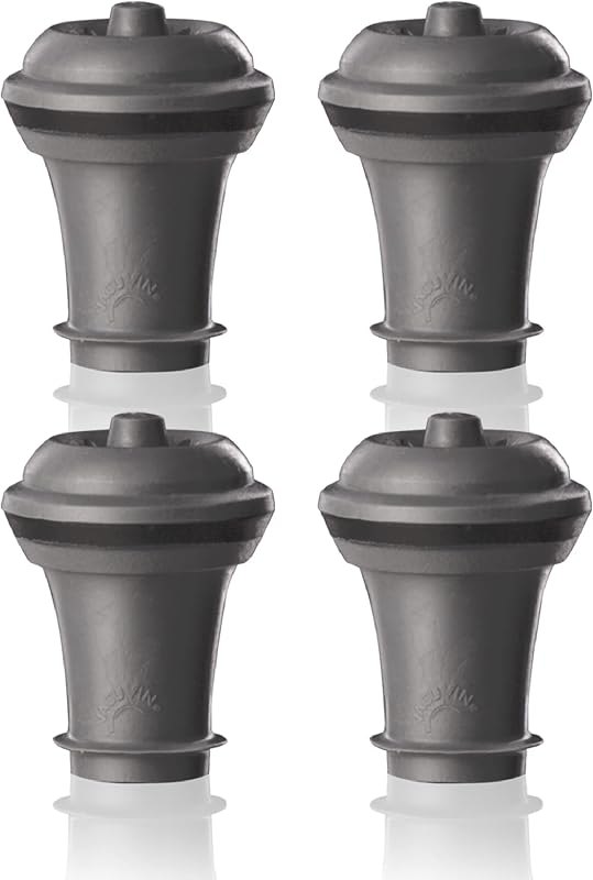 Vacu Vin Wine Saver Vacuum Stoppers Set of 4 — vacuum wine stopper refill for vacuum wine stopper