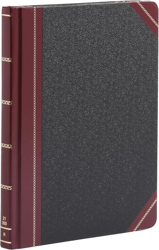 Boorum & Pease 21300R Columnar Book,Record Ruled,300 Pages,10-3/8-Inch x8-1/8-Inch,Black — Books heavy duty for books