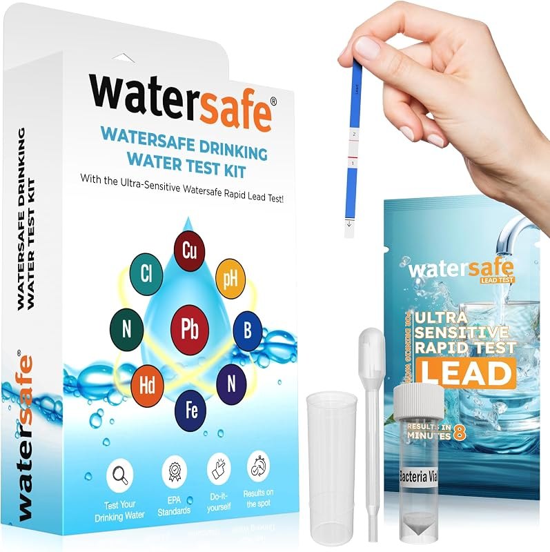 Watersafe The Original Water Testing Kit for Drinking Water, Well and Tap Water, Sensitive Lead in Water Test