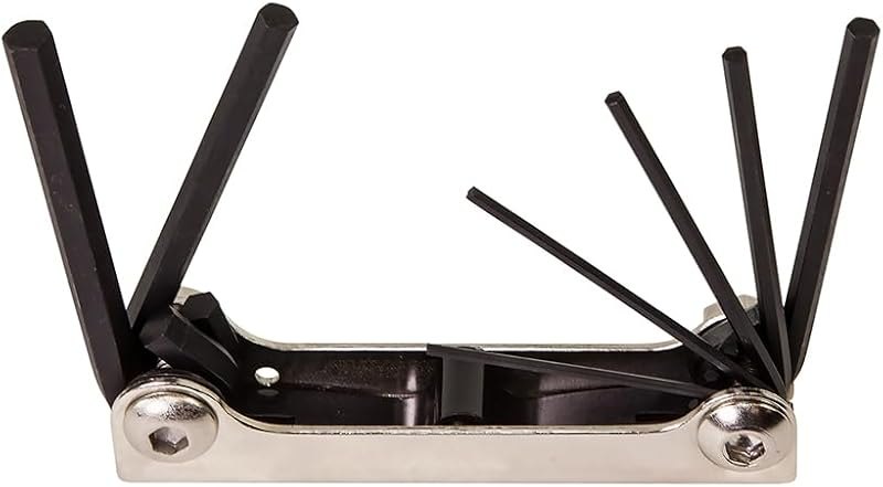 KLEIN TOOLS 70582 Folding Hex Key Set, 7-Key, Metric Sizes — allen for best home tool kit travel compact