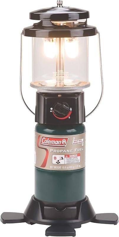 1000L Deluxe Propane Lantern, Gas Lamp with Adjustable Brightness, Pressure Control, Carry Handle & Mantles Included