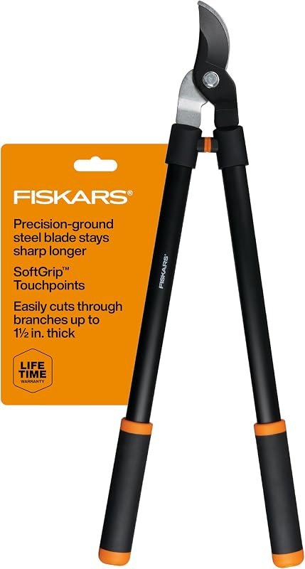 Fiskars 28” Garden Bypass Loppers, Tree Trimmer with 1.5" Cut Capacity — loppers for bypass pruners durable heavy duty