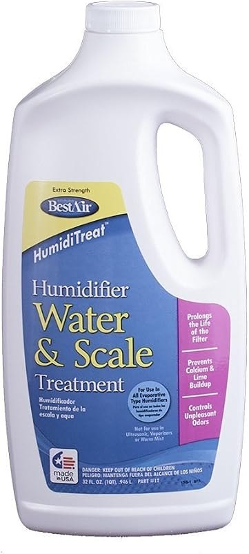 BestAir 1T, Humiditreat Extra Strength Humidifier Water Treatment, 32 oz , Pink — humidifier decalcifier for