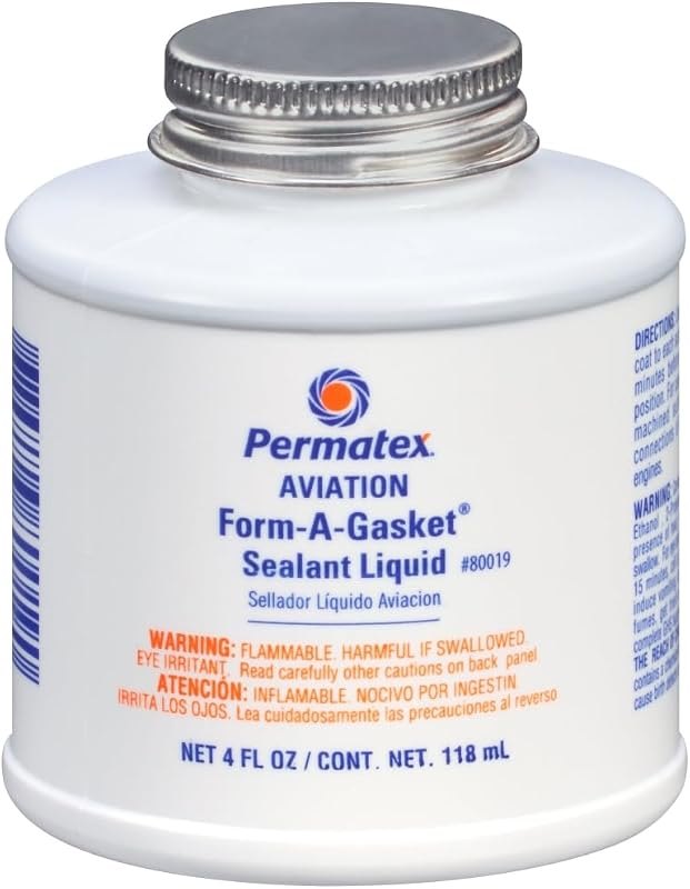 Permatex 80019 Aviation Form-A-Gasket No. 3 Sealant, 4 oz. — gasket remover goo no leak for gasket remover goo under