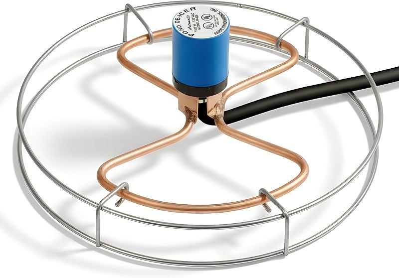 Farm Innovators 1500 Watt Cast Aluminum Submergible Water Tank Heater Deicer with Self Regulating Thermostat for Farm