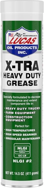 Lucas Oil 14.5 Ounce 10301 Heavy Duty Grease, 14.5 oz,Green — grease-cartridges for grease gun durable heavy duty