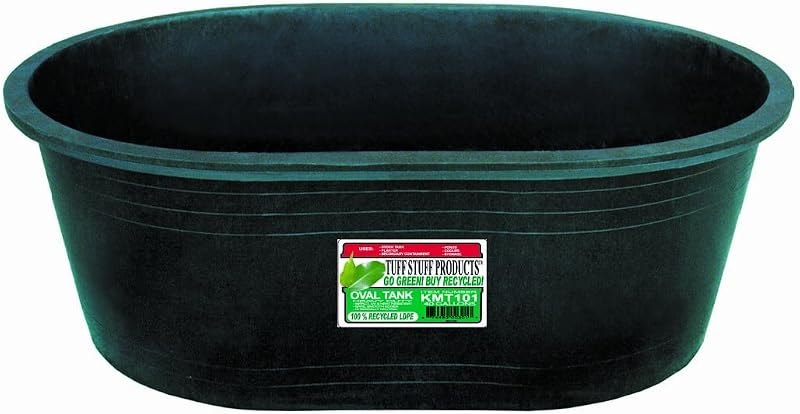 Tuff Stuff Products KMT101 Oval Tank, 40-Gallon,Black — poly-stock-tank-heavy-duty for poly stock tank compact small