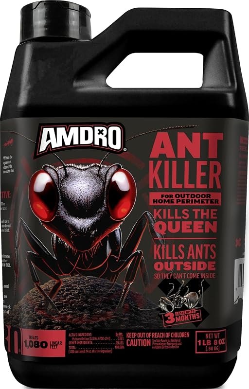 Amdro Ant Killer for Outdoor Home Perimeter, 24 Oz — outdoor ant bait for ant bait stations durable heavy duty