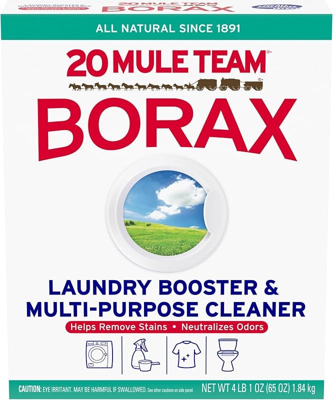 Borax 20 Mule Team Detergent Booster, 65 Oz. — laundry stripping soak no leak for laundry stripping soak
