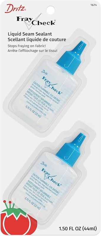 Dritz Fray Check Liquid Seam Sealant 2-Pack — Sewing no leak for sewing