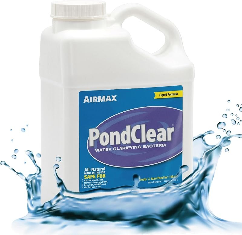 Airmax PondClear Liquid Bacteria Water Clarifier for Ponds & Lakes, 1 Gal — pond beneficial bacteria amazon for pond
