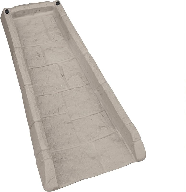 Suncast Easy Assembly Downspout Splash Block, Poly Composite, Light Taupe — splash block for downspout extender under