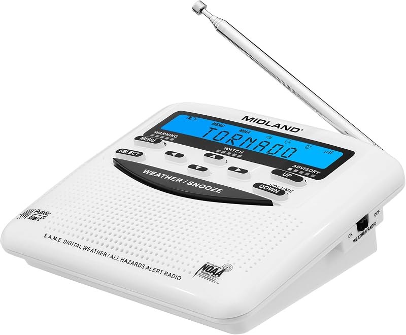 Midland - WR120B - NOAA Emergency Weather Alert Radio — noaa weather radio for emergency crank radio
