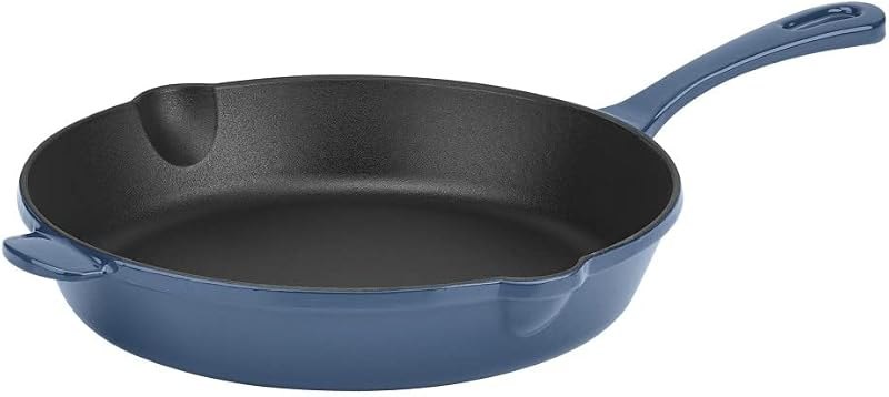 Cuisinart CI22-24BG Chef's Classic Enameled Cast Iron Round Fry Pan, 10-Inch, Provencal Blue — enamel for best cast