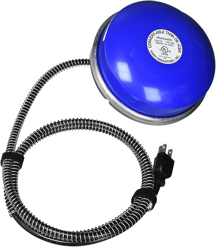 Farm Innovators H-418C Floating & Submergible Stock Tank De-Icer, 1250W — floating-pond-heater for pond deicer