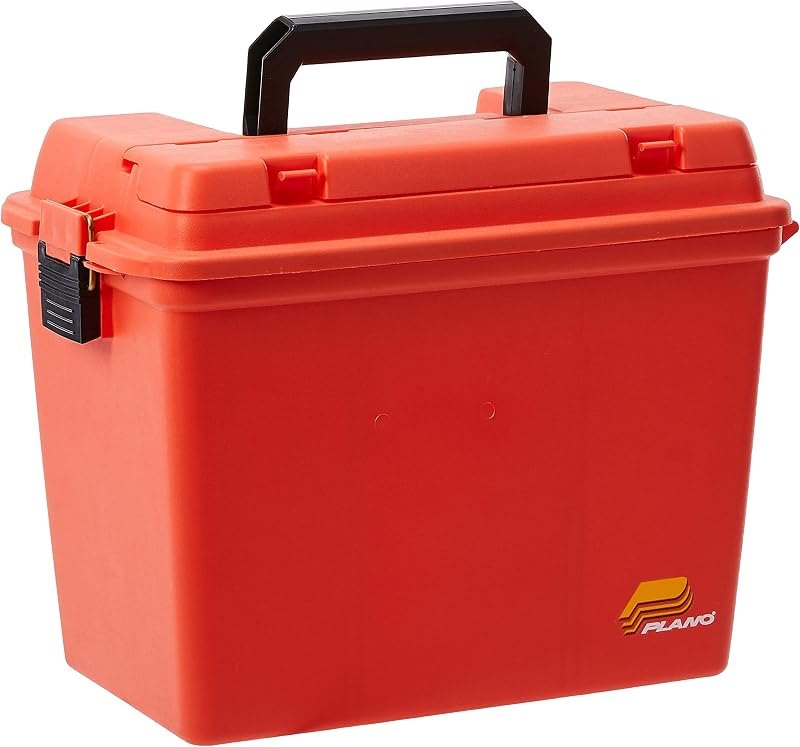 Plano Extra Large Dry Storage Box with Tray Orange — tackle box waterproof heavy duty for tackle box waterproof