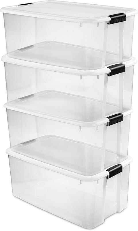 Clear bins you can actually see into that last more than a season