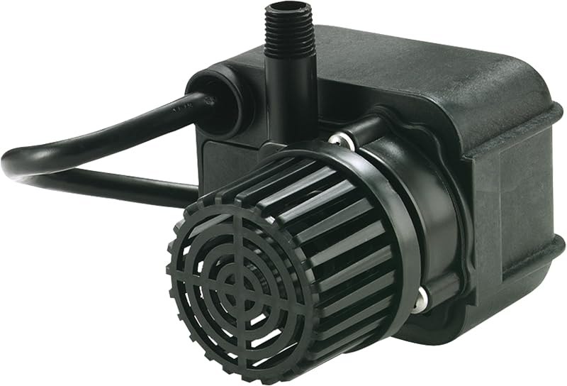 Little Giant PE-2F-PW 115 Volt, 1/40 HP, 300 GPH Submersible Direct Drive Pump for Small Ponds or Fountains with