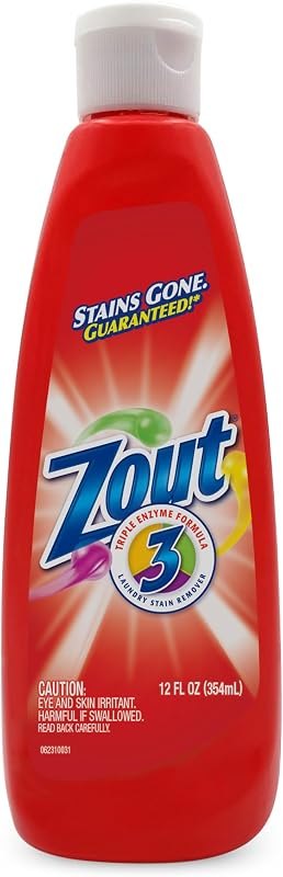 Zout Laundry Stain Remover, Blood, Grass, Sauces & Oil Stains, 12 oz — blood stain remover for stain remover stick