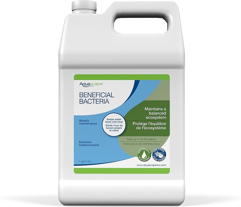 Aquascape Beneficial Bacteria Liquid Water Treatment for Ponds and Water Gardens (1 Gal / 3.78 L) — pond beneficial
