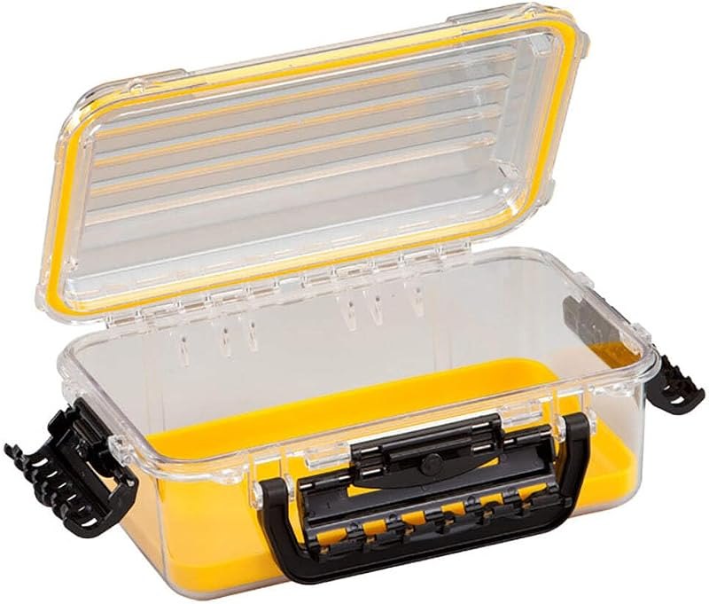 Plano Guide Series 3600 Field Box Waterproof Case, Medium, Waterproof Dry Box with Wrist Strap for Boat, Kayak, and