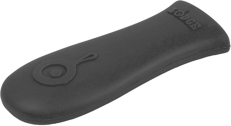Lodge Silicone Hot Handle Holder for 9 Inch and Larger Skillets, Black — handle cover for best cast iron skillet