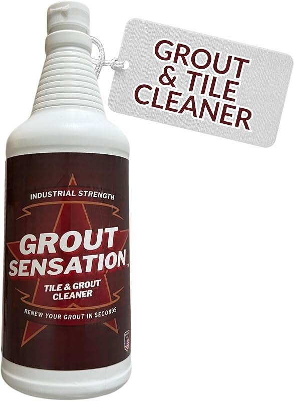 Heavy Duty Grout Cleaner - (Pack of 1) - For Tile Floors & Shower Tiles - Industrial Strength Grout Cleaning Solution
