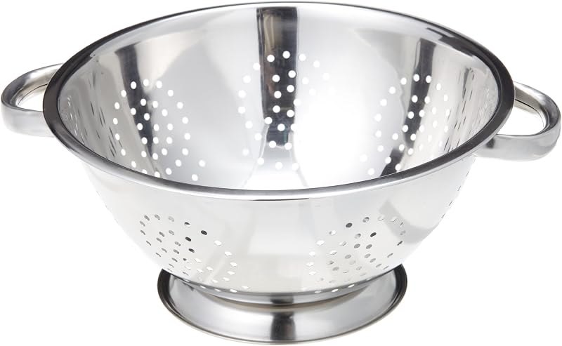 EXCELSTEEL Heavy Duty Stainless Steel Colander 5 Qt — victorio strainer for food mill durable heavy duty