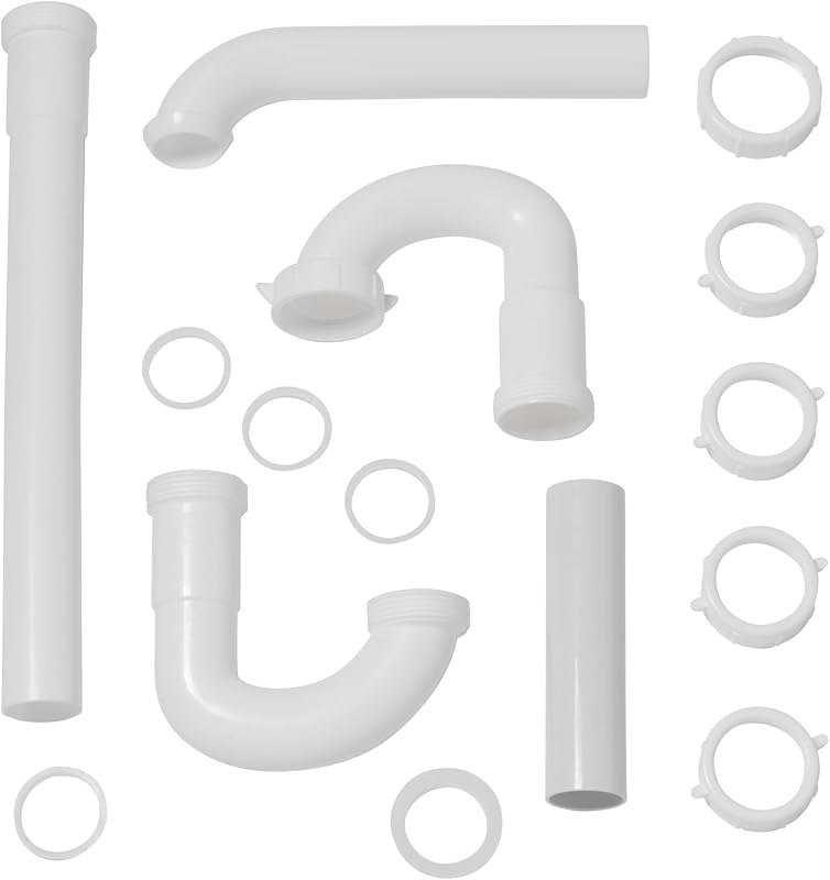 PlumbCraft 15-Piece Bathroom Sink Drain Repair Kit, Universal Fit — p trap kit amazon for p trap kit
