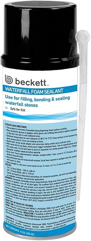 Beckett Corporation Waterfall Foam Sealant — waterfall foam replacement for waterfall foam under 30 budget