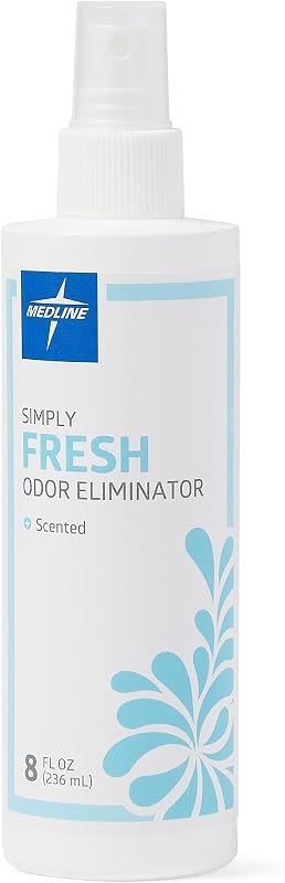Simply Fresh Odor Eliminator 8 Oz Spray, Lightly Scented, Pump Bottle, Convenient Odor Neutralizer, Bathroom, Home