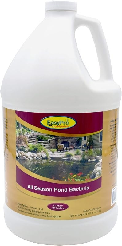 EasyPro ASB128 All Season Liquid Beneficial Pond Bacteria - 128 oz — pond beneficial bacteria replacement for pond