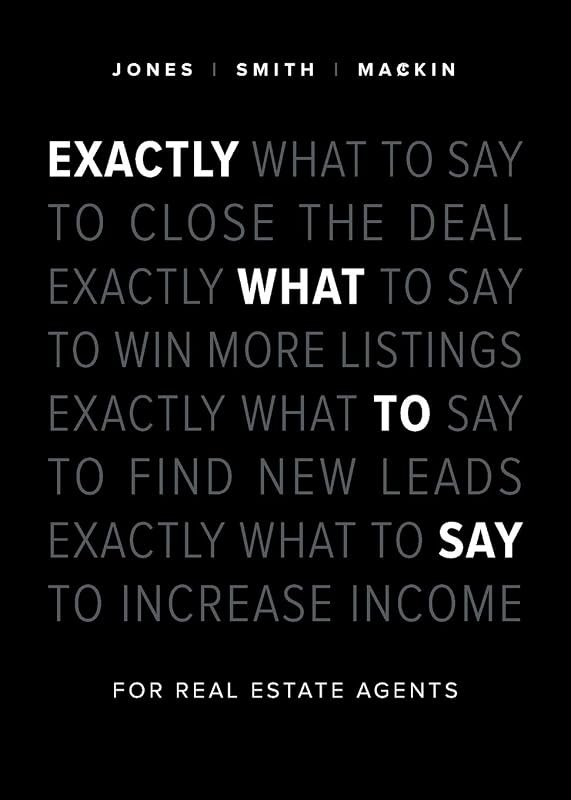Exactly What to Say: For Real Estate Agents — best Real estate books for real estate books kit