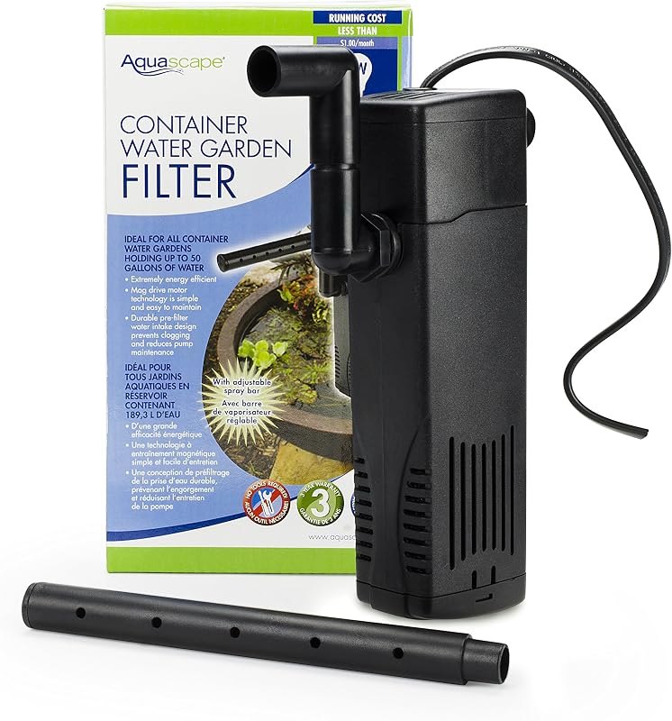 Aquascape Container Water Garden Filter for Patio Ponds and Small Aquatic Gardens — pressure-filter-pond for pond