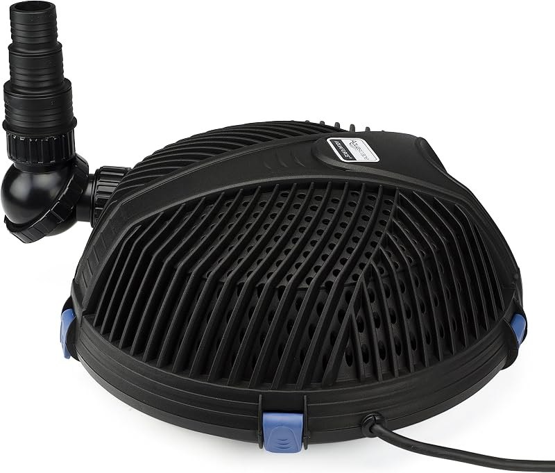 Aquascape AquaForce 1000 Solids Handling Submersible Pond Pump, Asynchronous Waterfall and Water Feature Pump with Pre