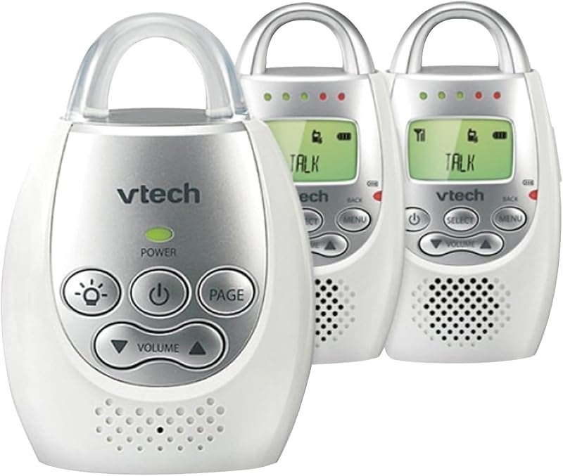 VTech DM221-2 Digital Audio Baby Monitor with 2 Parent Units, DECT 6.0, 1000ft Long Range, Talk Back Intercom