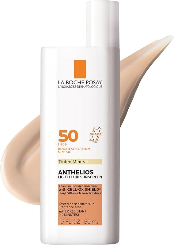 La Roche-Posay Anthelios Mineral Light Fluid Sunscreen for Face in 5 shades — mineral sunscreen face for mineral