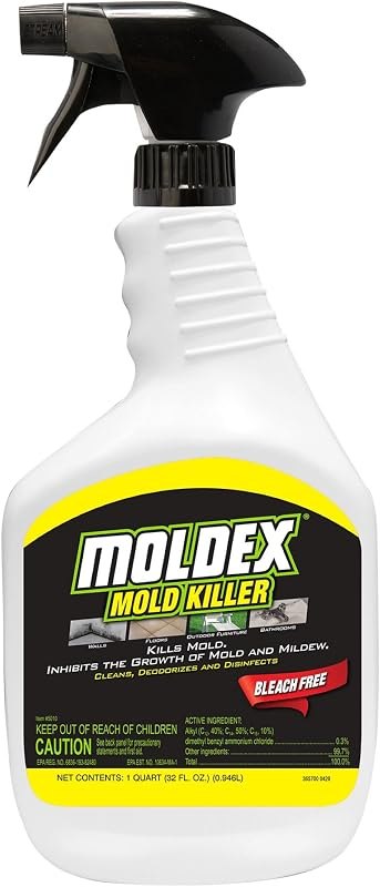 Moldex Mold Killer, Cleans, Deodorizes, Disinfects, 32 oz — bathroom mold spray for mold and mildew remover