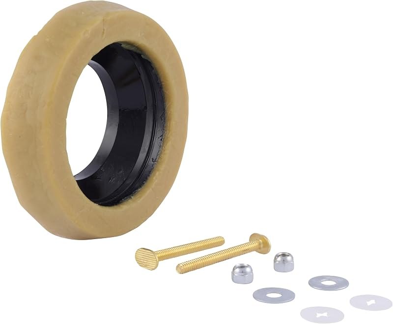 Eastman 40007 Toilet Bowl Wax Ring Set, 4 inch x 3 inch — toilet wax ring kit for toilet wax ring under 30 budget