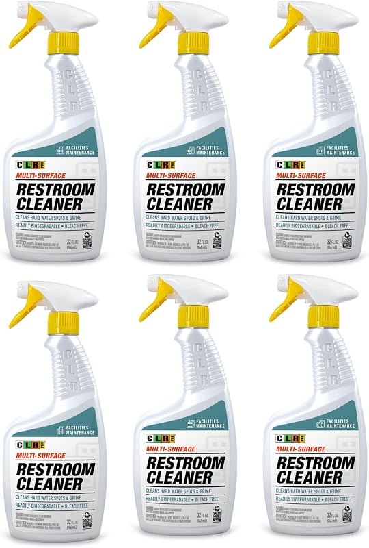 CLR PRO Industrial Bathroom Cleaner 32 oz. Spray Bottle, Pack of 6 — clr cleaner pack for clr cleaner