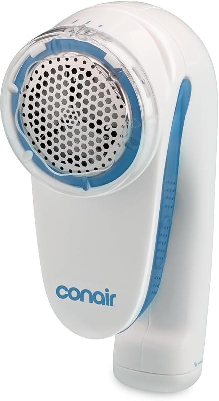 Conair Fabric Shaver and Lint Remover, Battery-Operated Portable Clothes Shaver with 3 Settings, Fuzz Remover for