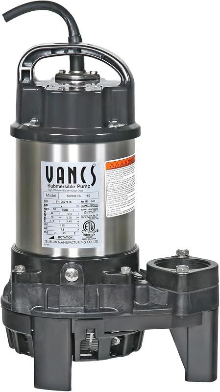 Tsurumi 4PN 1/2hp, 115V Pond & Waterfall Pump, Stainless Steel, 4740 GPH — pond-pump-heavy-duty for pond pump durable