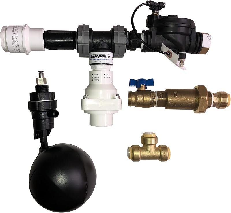 RB750-EZ Premium Water Powered Backup Sump Pump System — sump pump backup no leak for sump pump backup durable heavy