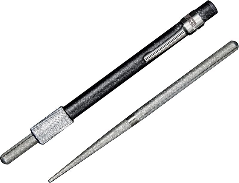 AccuSharp Professional Dual Rod Knife Sharpener, Retractable Diamond-Coated Steel Rod, Sharpens, Restores, Repairs &
