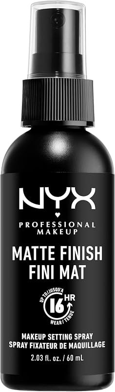 NYX PROFESSIONAL MAKEUP Makeup Setting Spray - Matte Finish, Long-Lasting Face Mist for up to 16HR Wear, Vegan Formula