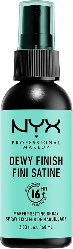 NYX PROFESSIONAL MAKEUP Makeup Setting Spray - Dewy Finish, Long-Lasting Face Mist for up to 16HR Wear, Vegan Formula