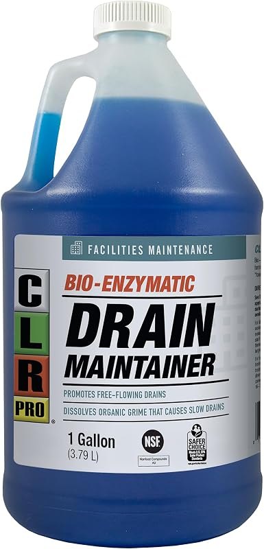 PRO Commercial Drain Line and Grease Trap Treatment, Preventative Maintenance Microbial Formula, 1 Gallon Bottle — clr