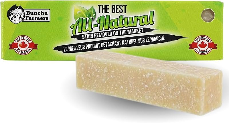 Buncha Farmers-The Best-100% All Natural, Biodegradable, Environmentally Friendly Stain Remover Stick (Made in Canada