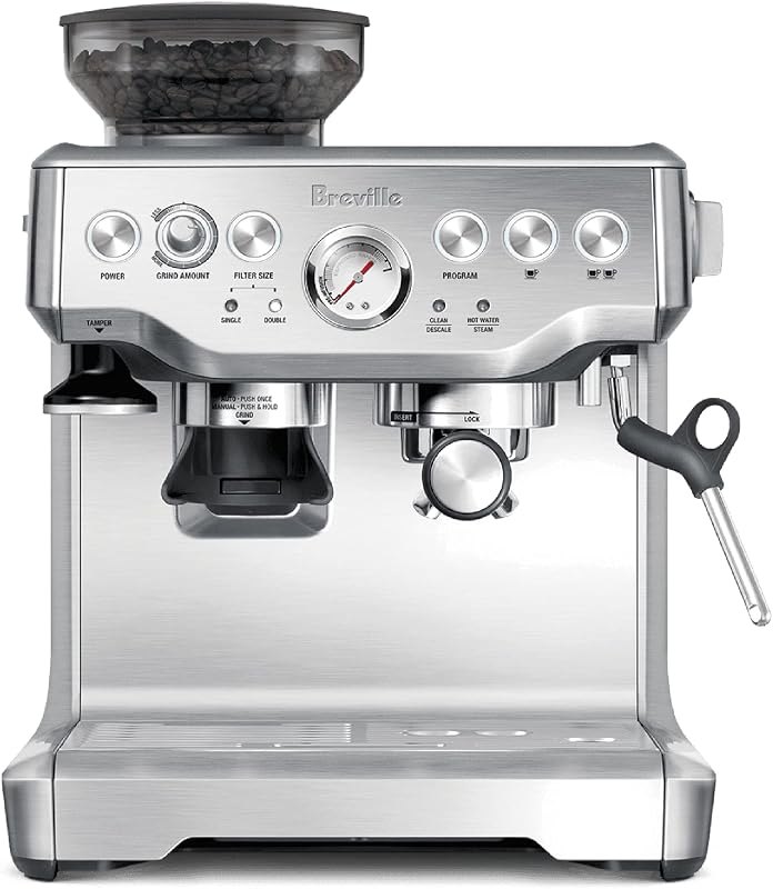 Breville BES870XL Barista Express Espresso Machine, Brushed Stainless Steel — espresso for best home coffee maker best